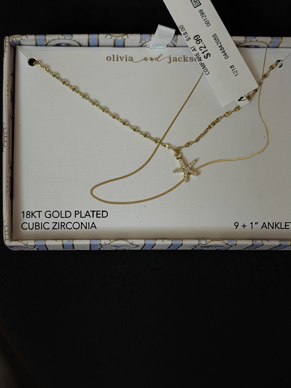 Olivia and Jackseed 18KT Gold Plated Starfish Bracelet - GoldAnklet